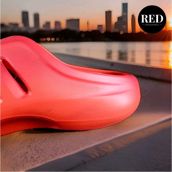 Adidas Originals adiFOM IIInfinity Mule Scarlet Red Slides JI4552 - Men\'s Sz 12